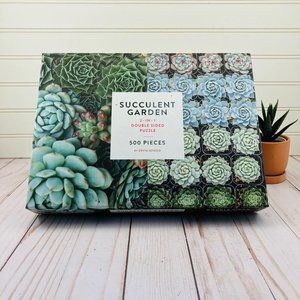 Edyta Szyszlo Succulent Garden 500 pc Puzzle Double Sided Plants Complete